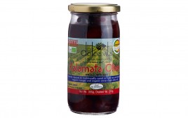 Dolce Vita Kalamata Olives Whole - With Seed  Glass Jar  210 grams